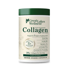 New Look Grass-Fed Bovine Collagen Peptides by Great Lakes Wellness. Unflavored 10oz