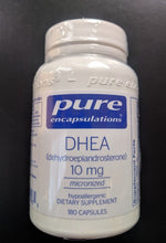 DHEA 10mg by Pure Encapsulations. 180 Cap. Micronized Dehydroepiandrosterone