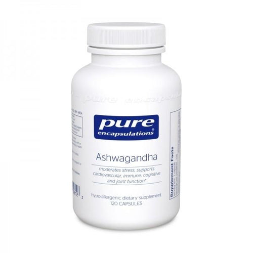 Ashwagandha 120's by Pure Encapsulations-Helps Cardiovascular, Immune, Joint, & Stress