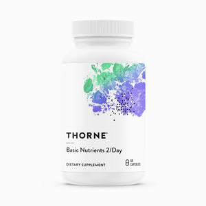 Basic Nutrients 2/day by Thorne Research. Multivitamin 60 Caps. 1 Month Supply. Not NSF