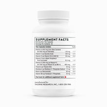 Basic Nutrients 2/day by Thorne Research. Multivitamin 60 Caps. 1 Month Supply. Not NSF