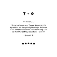 Ashwagandha by Thorne. 30 Caps. For Sleep, Rest, Stress.