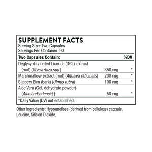 GI-Relief by Thorne. 180 Caps. Soothes/Supports Stomach and Esophagus. Formerly GI Encap