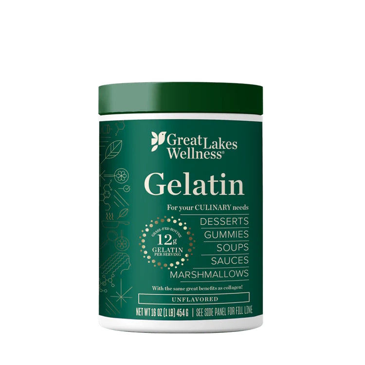 Great Lakes Unflavored Beef Gelatin Single Package. 1lb Kosher