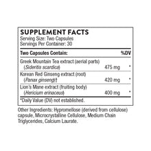 Ginseng Plus (with Lion's Mane) by Thorne. 60 Caps. Energy, Stress, Cognition.