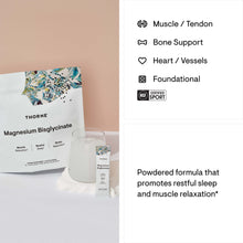 Magnesium Bisglycinate Powder Travel Pack by Thorne. 30 pack Promotes Restful Sleep and Muscle Relaxation