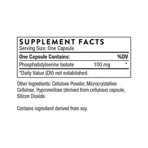 Phosphatidylserine by Thorne. Was Iso-Phos. 60 Caps. Enhance Memory/Focus. Reduce Stress