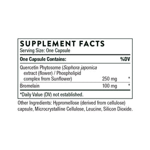 Quercetin Complex (formerly Quercenase) by Thorne 60 Veg Caps. W/Bromelain. Allergy Support
