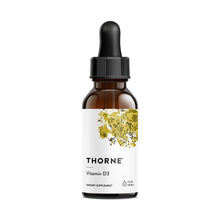 Vitamin D3 By Thorne Research. 1 Fl Oz. Soy free.