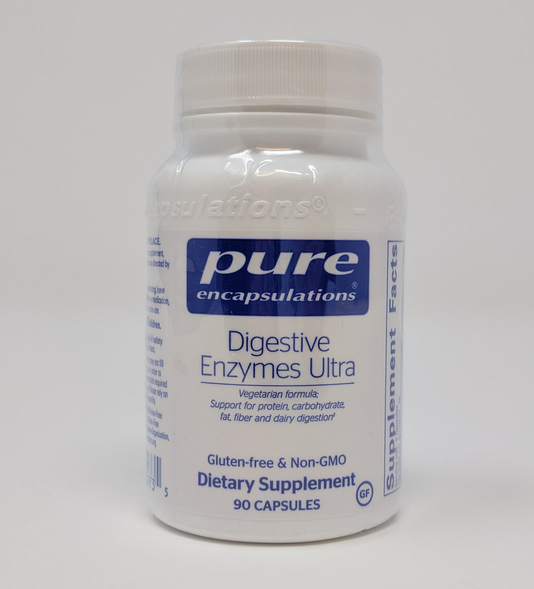 Digestive Enzymes Ultra by Pure Encapsulations 90 Caps. Vegetarian Formula