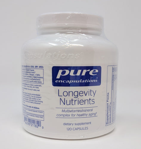 Longevity Nutrients by Pure Encapsulations 120 Cap.  Multi For Those Over 60