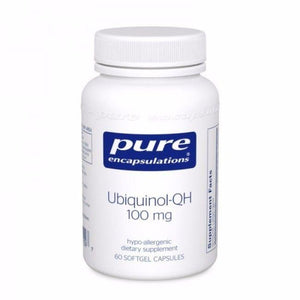Ubiquinol-QH 100mg 60's by Pure Encapsulations. Active CoQ10. Antioxidant