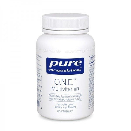 O.N.E. (ONE) Multivitamin by Pure Encapsulations 60 Cap. Multi w/CoQ10 L-5-MTHF