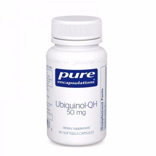 Ubiquinol-QH 50mg 60's by Pure Encapsulations. Active Form of CoQ10. Antioxidant