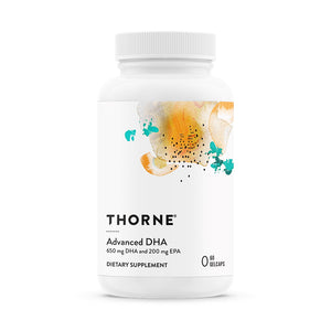 Advanced DHA by Thorne. 60 Gel Caps. High in DHA for Brain and Nerve Support