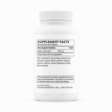Alpha-Lipoic Acid by Thorne Back Label