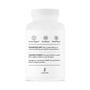 Ascorbic Acid One Gram by Thorne. For Skin, Immune, Wound Healing 60 Caps. Vit. C.