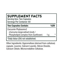 Curcumin Phytosone 120's (Large) By Thorne. 500mg Was Meriva 500-SF