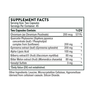 Diabenil by Thorne Supplement Facts