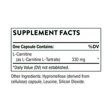 L-Carnitine by Thorne Supplement Facts