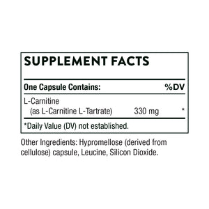 L-Carnitine by Thorne Supplement Facts