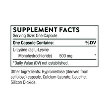 Lysine by Thorne Research. For Skin/Energy/Immunity. 60 caps.