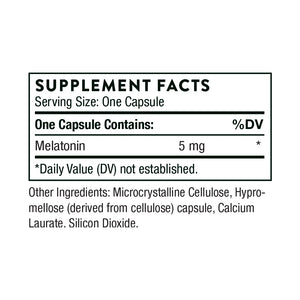 Melatonin-5 by Thorne Supplement Facts