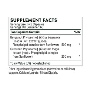 Metabolic Health By Thorne w/Bergamot And Turmeric For Weight, Cholesterol, Fat Metabolism, and High Blood Pressure