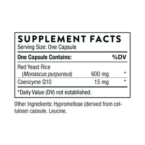 Red Yeast Rice + CoQ10 (formerly Choleast) by Thorne Research. For High Cholesterol with CoQ10