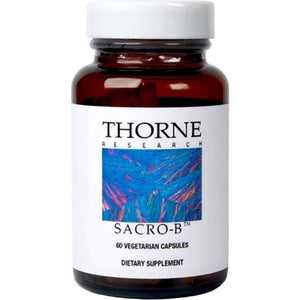 Sacro-B by Thorne Research. Saccharomyces Boulardii. 60 Caps. Probiotic Yeast.