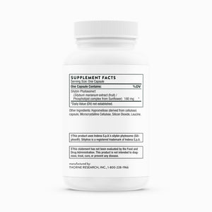 Siliphos by Thorne Supplement Facts Label