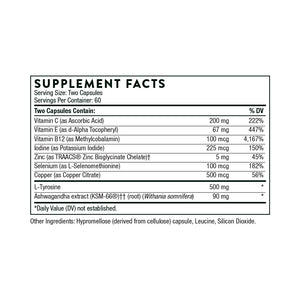 Thyrocsin by Thorne Supplement Facts