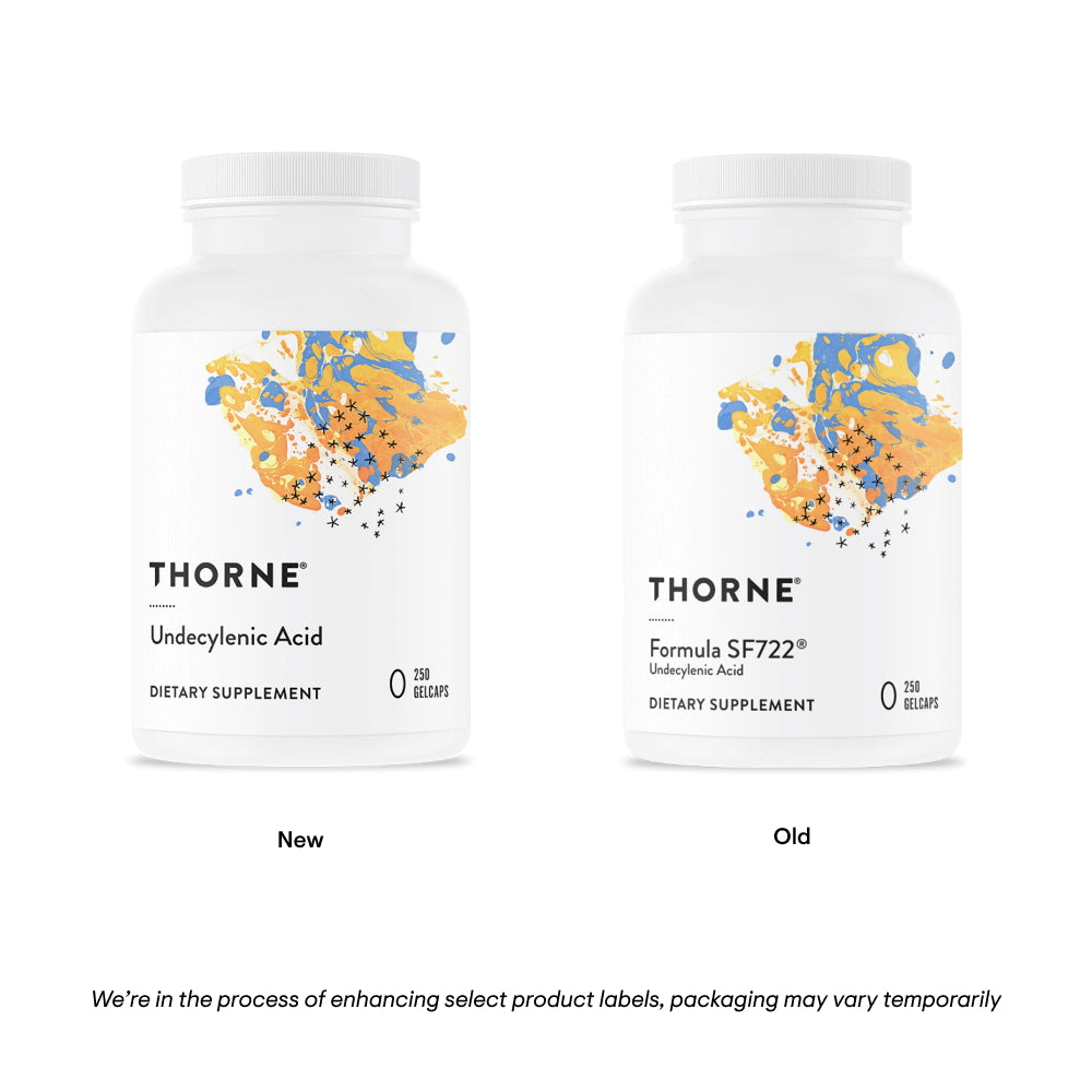 Undecylenic Acid (Was Formula SF722) By Thorne. 250 Gel. Anti-Yeast. Anti-Candida. 8x Stronger Than Caprylic Acid