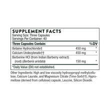 Undecyn by Thorne Research. 120 Capsules. For Candida Overgrowth.
