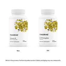Vitamin K - formerly 3-K Complete By Thorne. Vitamin K Synergistic Blend w MK-4 & MK-7. 60 caps.