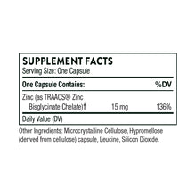 Zinc Bisglycinate 15 mg by Thorne Research. 60 veggie caps