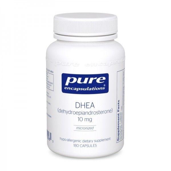 DHEA 10mg by Pure Encapsulations. 180 Cap. Micronized Dehydroepiandrosterone