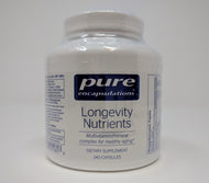 Longevity Nutrients by Pure Encapsulations 240 Cap. Multi For Those Over 60