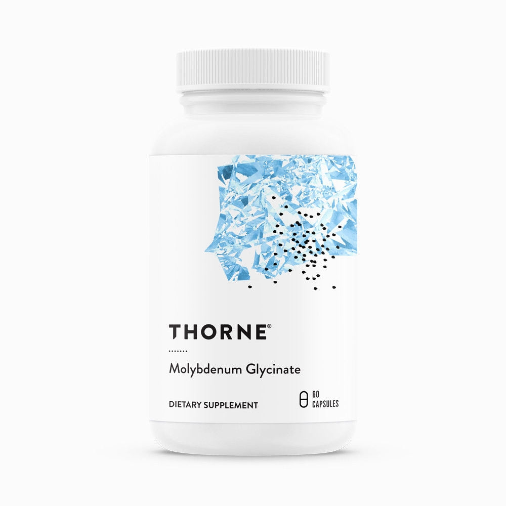 Molybdenum Glycinate by Thorne. 60 Veg. Caps. For People Sensitive To Fragrances