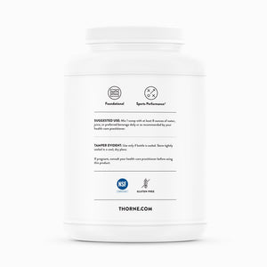 Whey Protein Isolate - Vanilla by Thorne Research Side Label
