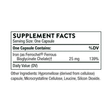 Iron Bisglycinate by Thorne Research. 60 Caps. Well-Absorbed, Non-Constipating.