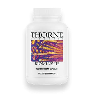 BioMins II Multi-Mineral by Thorne. 120 Veg Caps. New Formula. No Copper or Iron