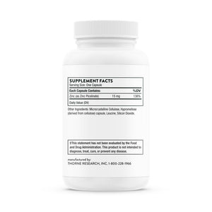 Zinc Picolinate by Thorne Research. 60 veggie caps 15mg