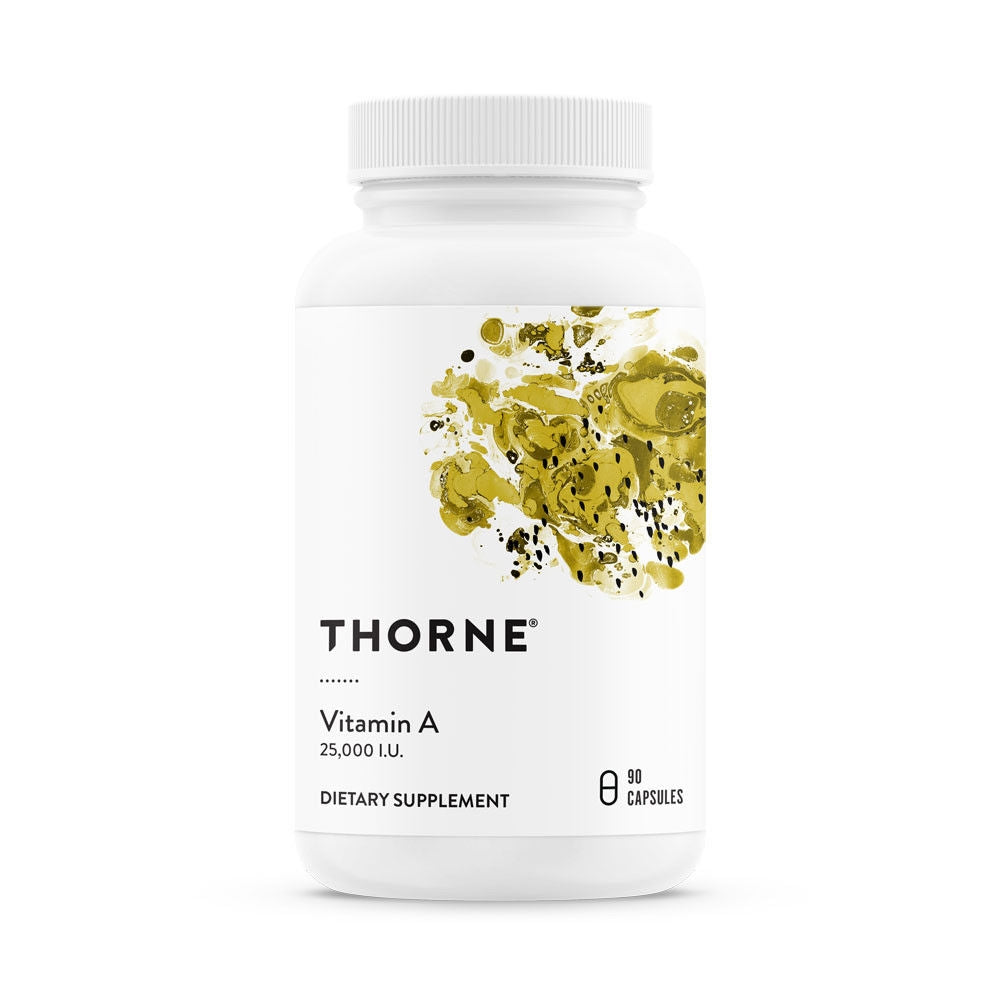 Vitamin A by Thorne Research.  90 Caps. Bone, Skin, Eye, Immune Support.