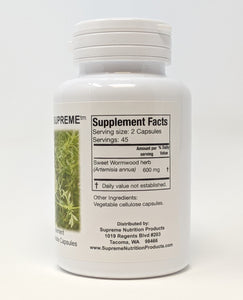 Artemisia Supreme by Supreme Nutrition Wormwood. Anti-parasitic/bacterial/fungal