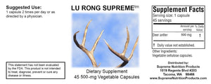Lu Rong Supreme Supreme Nutrition. Deer Antler. Musculoskeletal/Arthritis/Immune