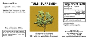 Tulsi Supreme by Supreme Nutrion. Holy Basil. Helps Adrenal, Inflammation, Liver