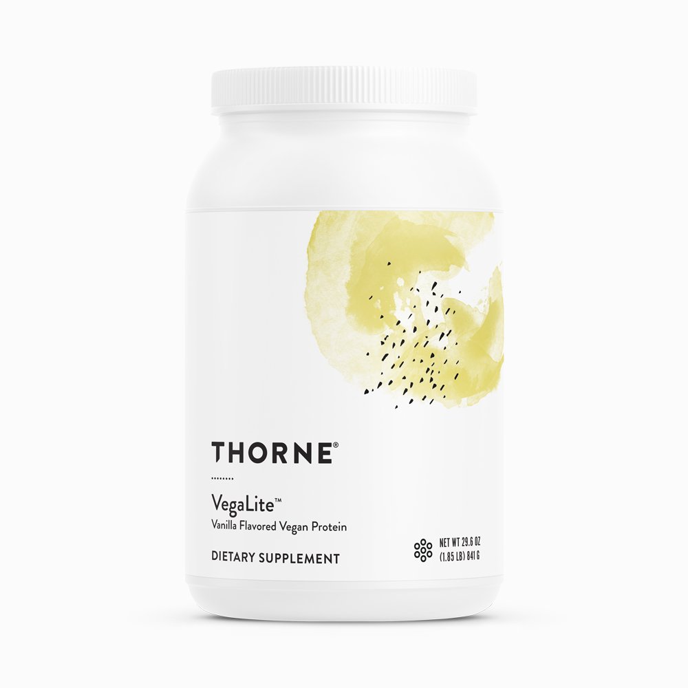 VegaLite - Vanilla™ by Thorne. Vegan Friendly Protein Powder. 29.6 Oz.