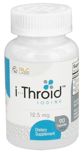 i-Throid (iThroid) by RLC Labs - 12.5 mg - 90 Capsules Compare to Iodoral Iodine
