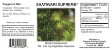 Shatavari Supreme Supplement Facts
